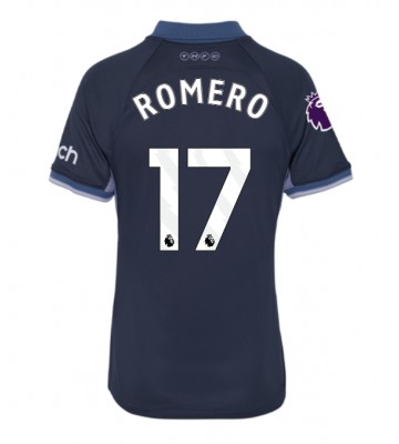 Tottenham Hotspur Cristian Romero #17 Bortatröja Dam 2023-24 Kortärmad